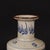 Vintage Blue & White Rouleau Vase With Crackle Glaze For Sale - Image 4 of 9