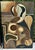 Pair Mid-Century Picasso-Style Carved & Gilded Wood Panels Attributed to Enrico Baj For Sale - Image 10 of 18