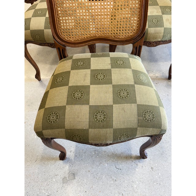 Vintage Louis XV Style Cane Back Dining Chairs - Set of 10 For Sale - Image 15 of 17