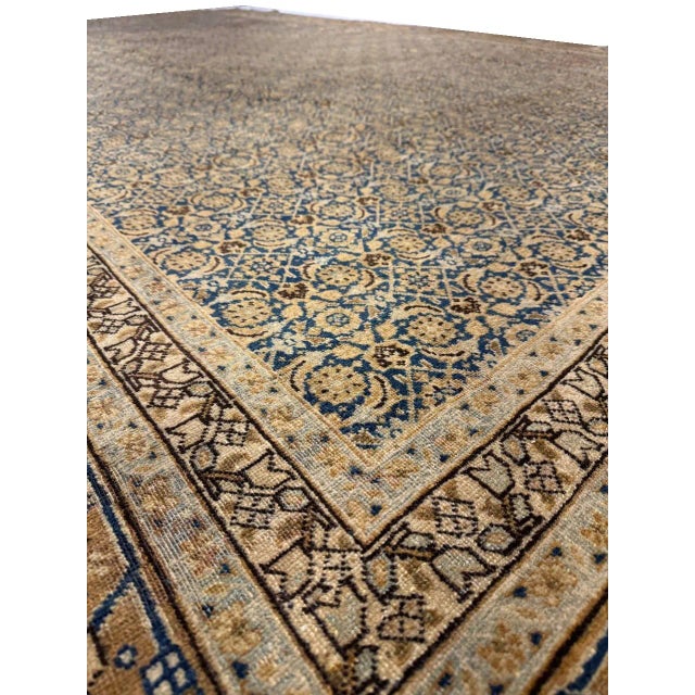 Textile Antique Persian Tabriz Rug For Sale - Image 7 of 12