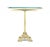 Art Deco Cast Brass Base and Glass Top Side Table For Sale - Image 3 of 10