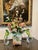 Newly created and artfully curated faux floral arrangement designed to enhance the beauty of the collectible,...