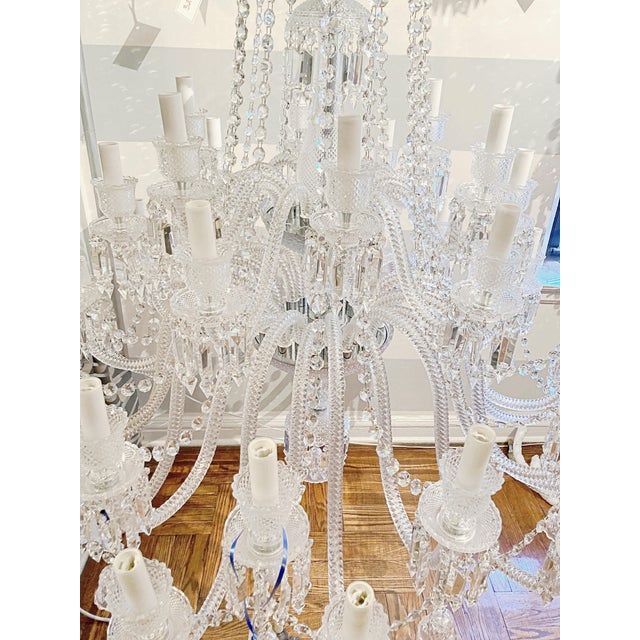 Glass Grand 36 Arms Multi‑Tier Crystal Chandelier For Sale - Image 7 of 16