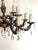 1950s Vintage French Brass and Lead Crystal Chandelier, 1950s For Sale - Image 5 of 14