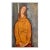 Amadeo Modigliani Vintage 1950 Limited Edition French Lithograph Print " Frau Hebuterne " 1918 For Sale