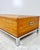 Vintage Milo Baughman Style Split Reed Rattan Bamboo Chrome Coffee Table For Sale - Image 11 of 12