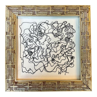 Contemporary Wayne Cunningham Abstract Marker Drawing For Sale