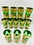 Dark Green Mid 20th Century Mid-Century Modern Stunning Italian Cocktail Glasses ~ Set of Twelve For Sale - Image 8 of 12