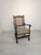 Antique Armchair in Oak Wood with Springs For Sale - Image 4 of 18