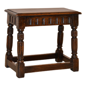 19th Century English Oak Joint Stool