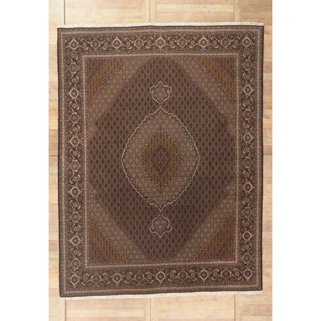 Vintage Persian Mahi Tabriz Rug, 09'10 X 12'10 For Sale - Image 10 of 10