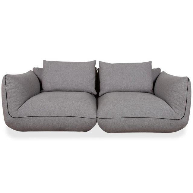 Jalis 21 Set of Fabric Two-Seater Stool and Grey Sofa, Set of 2 For Sale - Image 4 of 18