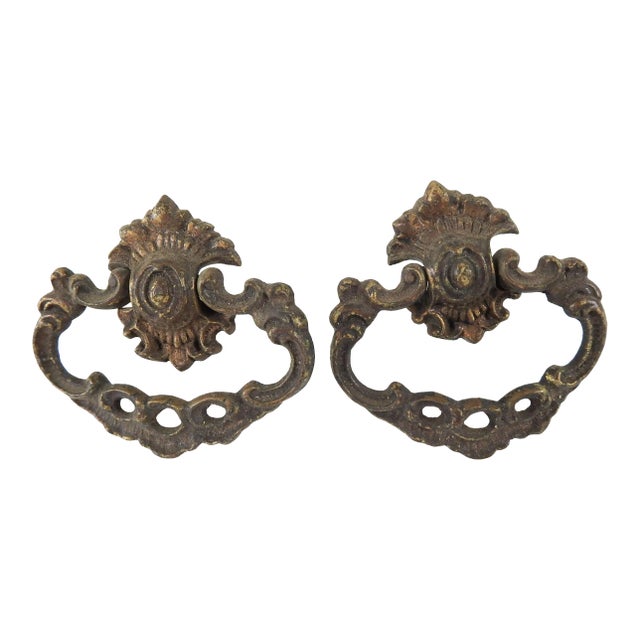 Antique Brass Drawer Pulls a Pair Chairish