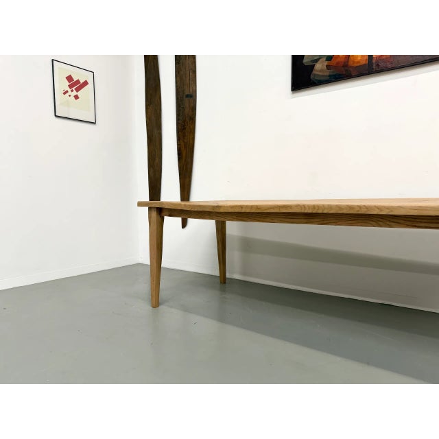 Wood Large Oak Dining Table, 1950s For Sale - Image 7 of 18