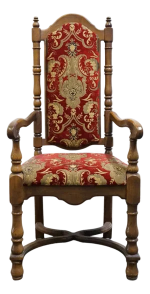 Thomasville Furniture Kenilworth Collection Solid Oak English Tudor Style Dining Arm Chair 860-951