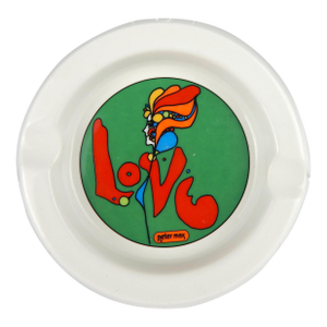 Vintage Peter Max "Love" Ashtray, C-1960s