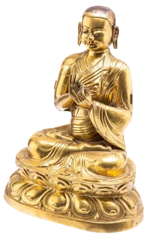 18th Century Lama Tsongkhapa Figurine, Tibet
