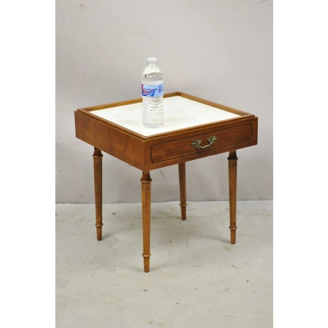 Vintage Mark Adam Co. Mid Century Modern Stacking Folding Leg Tables - Set of 3 For Sale In Philadelphia - Image 6 of 13