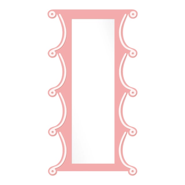 Fleur Home x Chairish Voodoo Mirror in Pink Punch, 42x84 For Sale