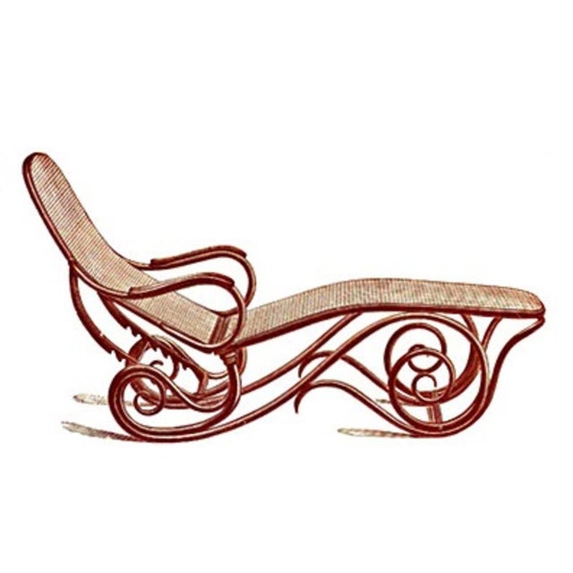 Rattan Lounge Chair by Mickael Thonet, 1890s For Sale - Image 10 of 11