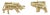 Mid 20th Century Pair of Bear & Bull Stock Market Symbol Stud 14k Yellow Gold Cufflinks For Sale