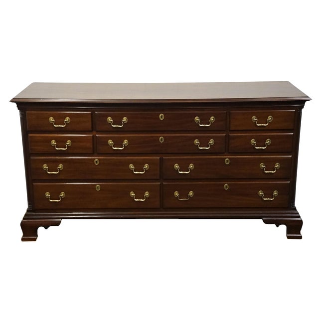 Traditional Councill Craftsmen Solid Cherry Traditional Style 66" Double Dresser For Sale - Image 3 of 12