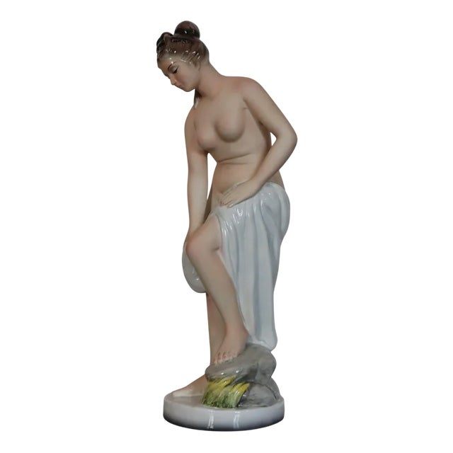 Ceramic Sculpture Female Figure from Favaro and Cecchetto, 1930s For Sale