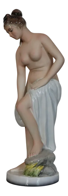 Ceramic Sculpture Female Figure from Favaro and Cecchetto, 1930s