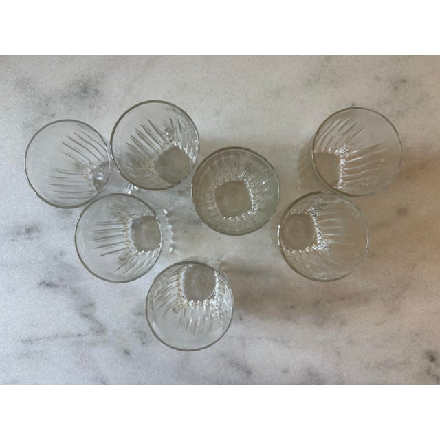 Glass Mid 20th Century Mid Century Modern Small Park Avenue Glasses by Federal Glass Company - Set of 7 For Sale - Image 7 of 10