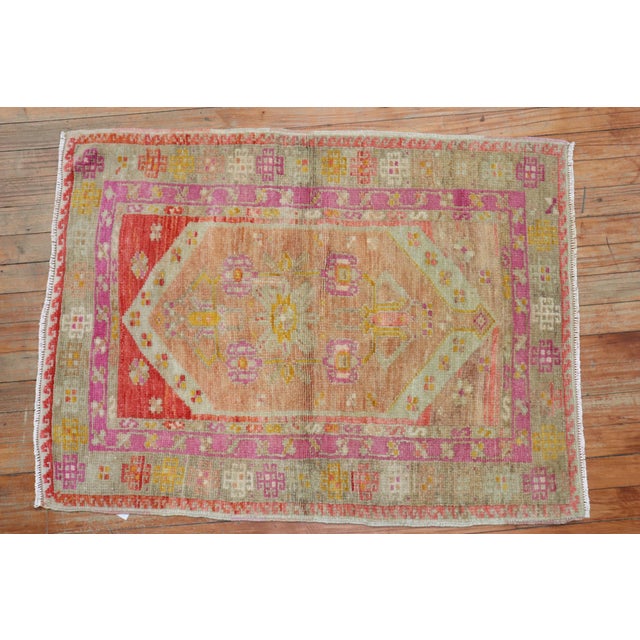 Textile Antique Zabihi Collection Turkish Ghiordes Rug - 2'6" x 3'4" For Sale - Image 7 of 8