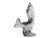 Transparent Crystal Leaping Trout Sculpture With Bronze Fishing Lure For Sale - Image 8 of 9