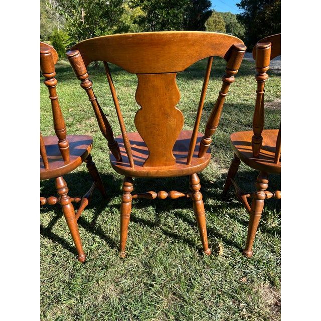Set of Six 20th Century Heywood-Wakefield Chairs For Sale - Image 13 of 18