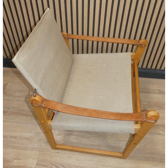Wood Vintage Safari Chair by Bengt Ruda for Ikea, 1960s For Sale - Image 7 of 12