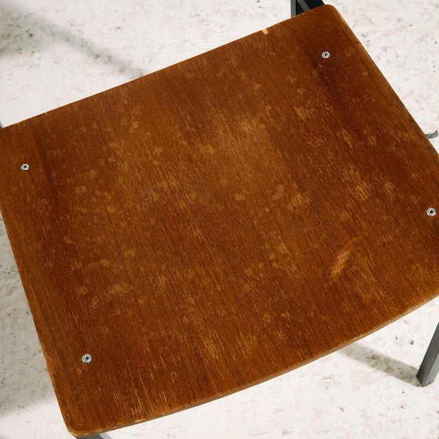 Teak Chair on Metal Base For Sale - Image 16 of 18