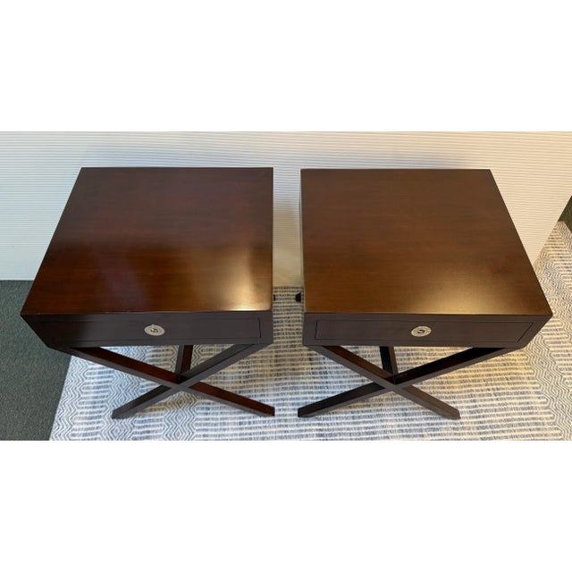 Early 21st Century Williams-Sonoma Home Hudson Nightstands, Pair For Sale - Image 5 of 13