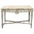 19th-Century French Ivory Painted Center Table with Marble Top For Sale - Image 9 of 9