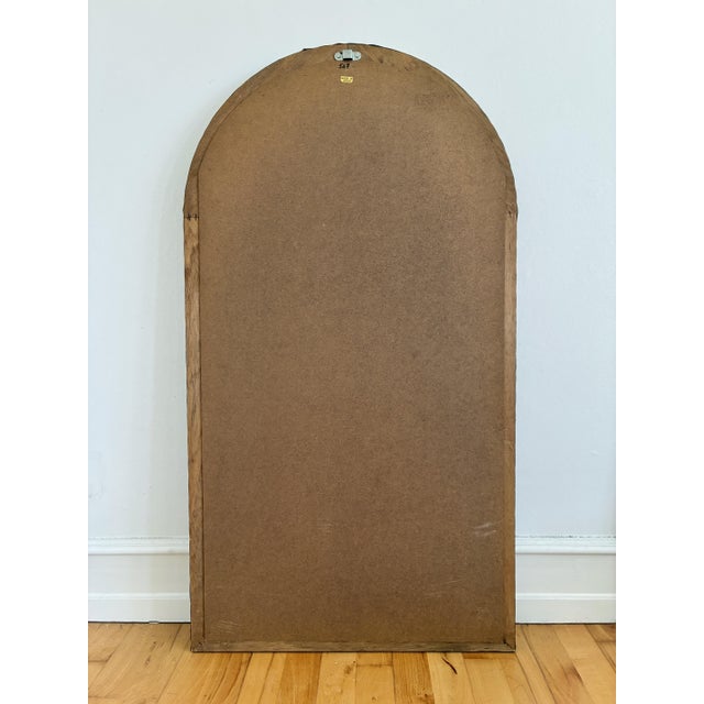 Large Vintage Spanish Venetian-Style Wall Mirror, Brass, 1980s Hollywood Regency For Sale - Image 11 of 12