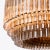 Mid-Century Modern Large Smoked Amaro Drum Chandelier from Pure White Lines For Sale - Image 3 of 12
