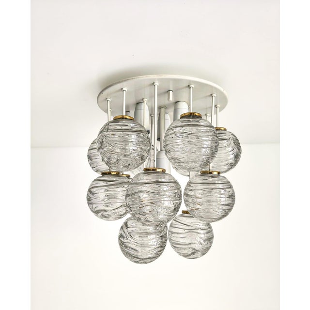Mid-Century Snowball Sputnik Glass Flush Mount from Doria Leuchten, Germany, 1970s For Sale - Image 12 of 18