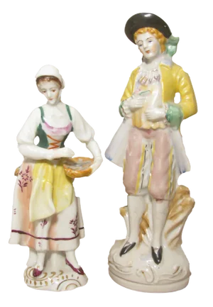 Staffordshire Style Figurines - A Pair