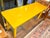 Vintage Large School or Lab Table , or Desk, With Painted Bright Yellow With Blue and Orange Drawers For Sale - Image 11 of 12