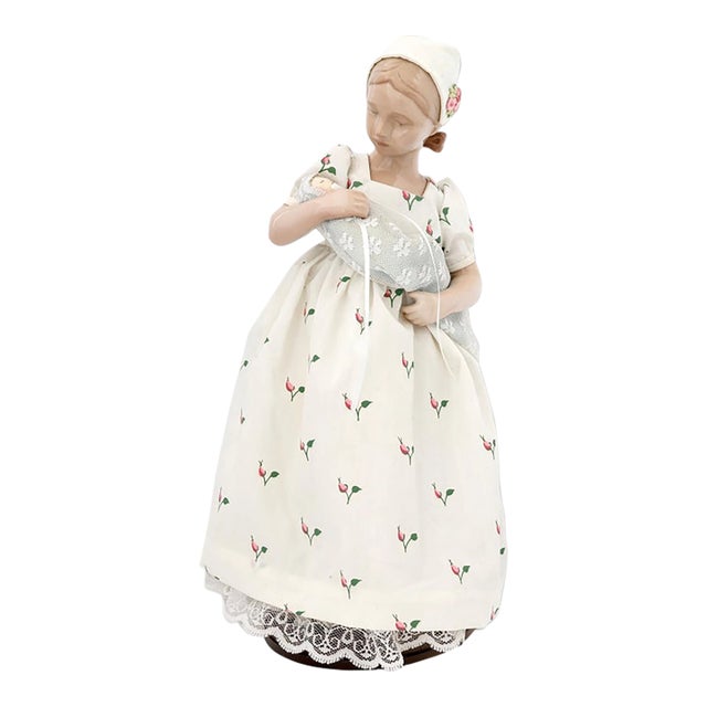 1983 Danish Bing & Grondahl Figure "Mary The Doll & Baby" For Sale