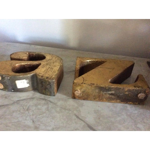 MCM Curtis Jeri' “A-Z” Bookends For Sale - Image 6 of 9