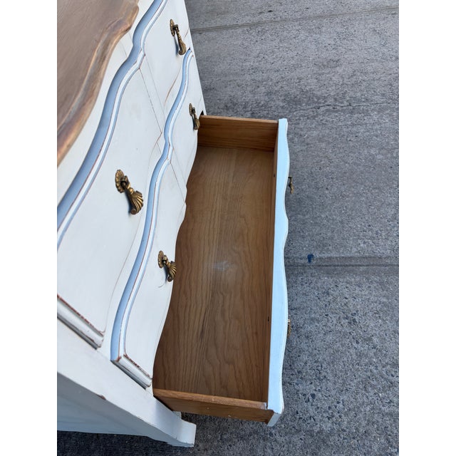 Vintage Coastal Farmhouse Dresser | French Country Chest of Drawers For Sale - Image 9 of 9