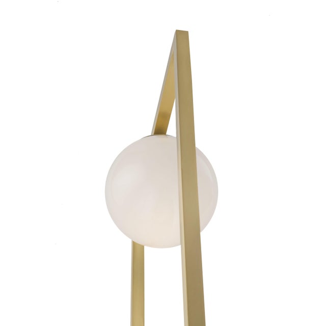 New "Window/T" Handmade Sculpture Table Lamp in Metal and Glass For Sale - Image 9 of 11