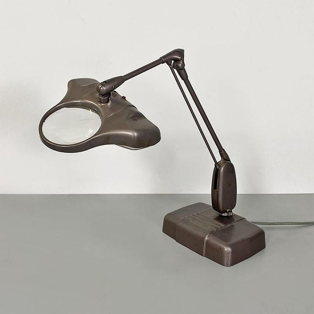 Mid-Century Modern American M270 Adjustable Lamp with Magnifying Glass from Dazor Floating Fixture, 1960s For Sale - Image 3 of 16