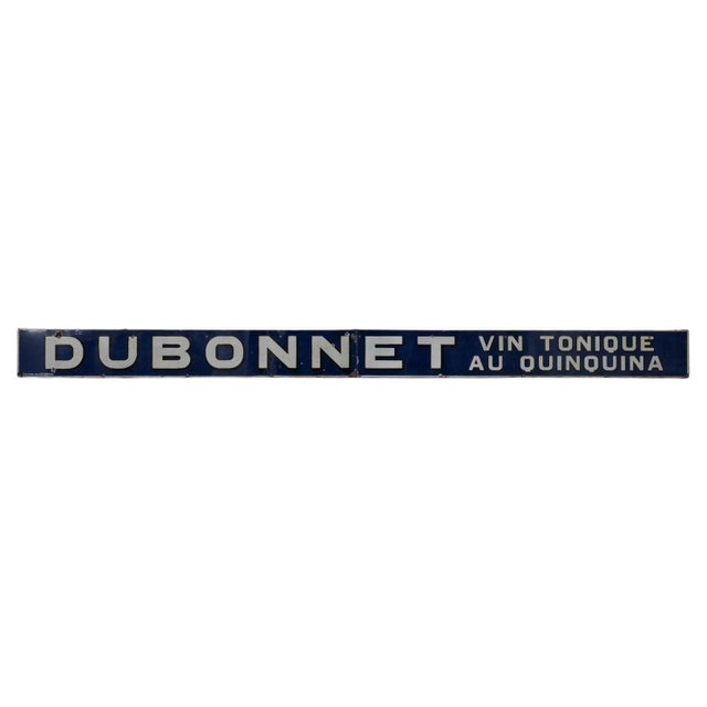 20th Century French Dubonnet Tonic Wine Metal Sign For Sale - Image 9 of 18