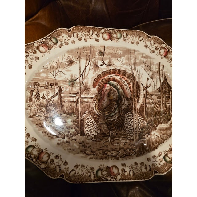 Large Johnson Brothers English Turkey Platter For Sale - Image 4 of 6
