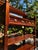 Wood Vintage Mahogany Cheveret Bar Cart With Mirror & Glass Display | Traditional Hall Console For Sale - Image 7 of 7