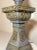 Large Antique Chinese Handmade Pewter Brass Pagoda Tower Electric Table Lamp For Sale - Image 4 of 13